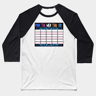 SCHOOL TIMETABLE Baseball T-Shirt